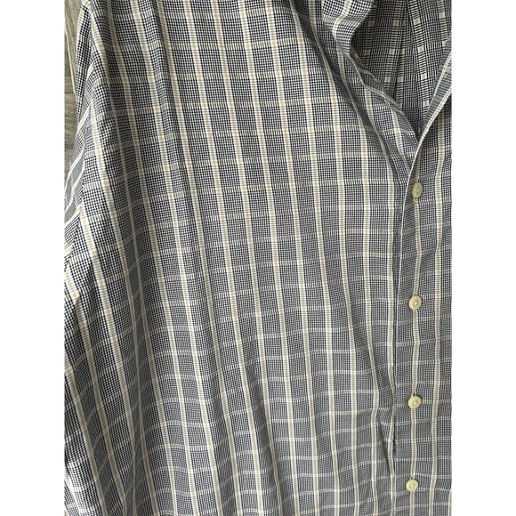 Peter Millar Shirt Mens Large Button Down Dress Shirt Blue Stripe 100% Cotton - Picture 3 of 6